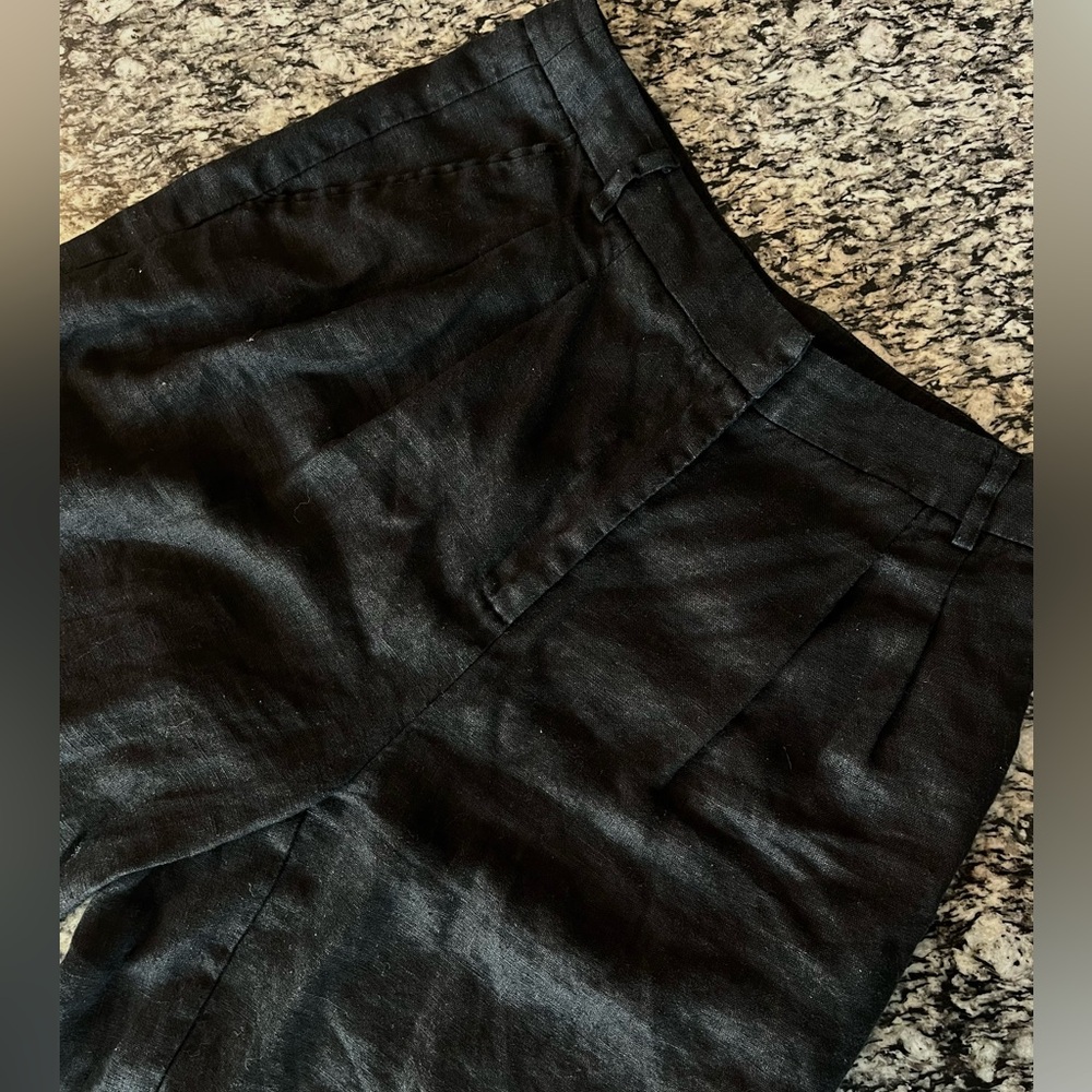 Lucy Paris Black Wide-Leg High-Rise Pants - Picture 5 of 7